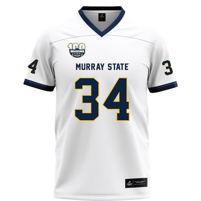 Murray State - NCAA Football : Caleb Ford - White Football Jersey-0