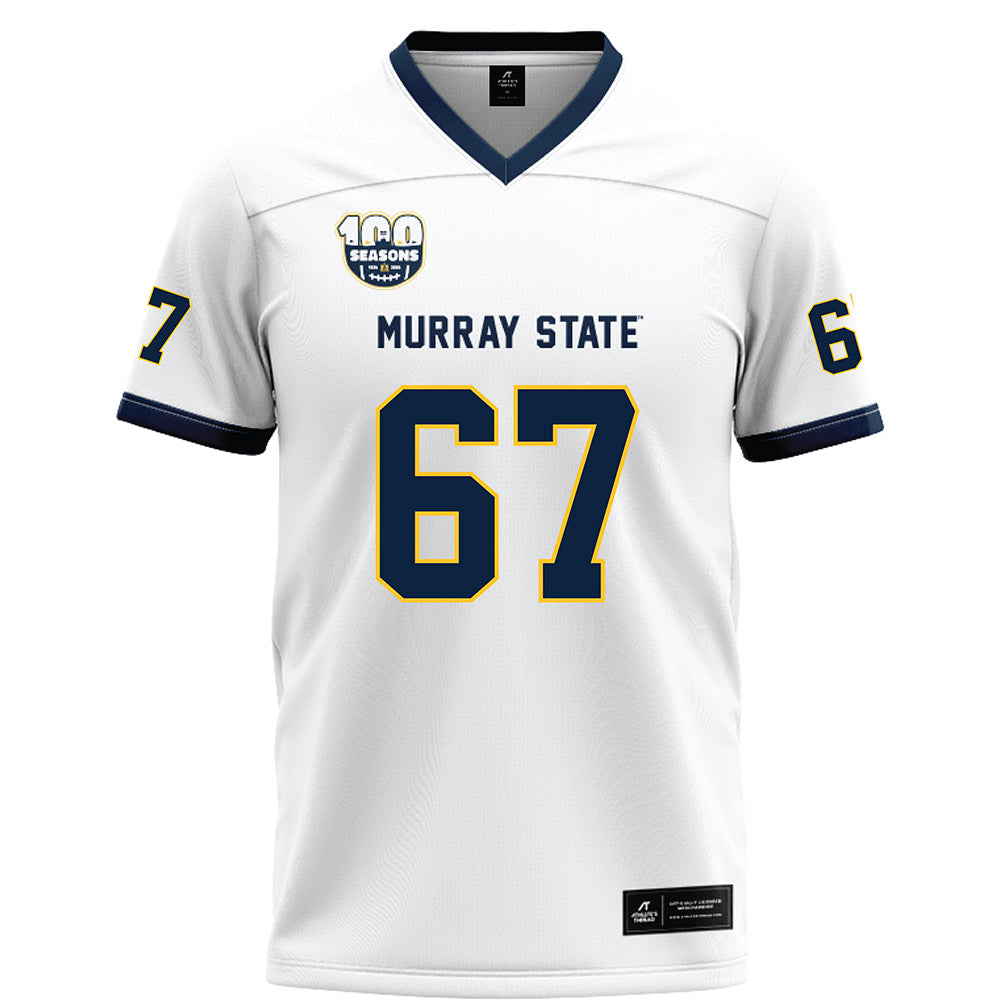 Murray State - NCAA Football : Thatcher Nagle - White Football Jersey-0