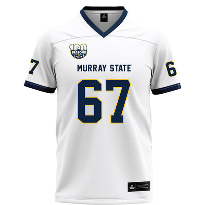 Murray State - NCAA Football : Thatcher Nagle - White Football Jersey-0