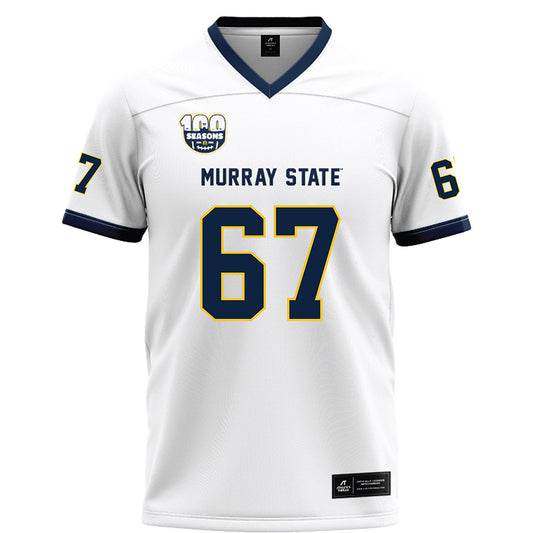 Murray State - NCAA Football : Thatcher Nagle - White Football Jersey-0