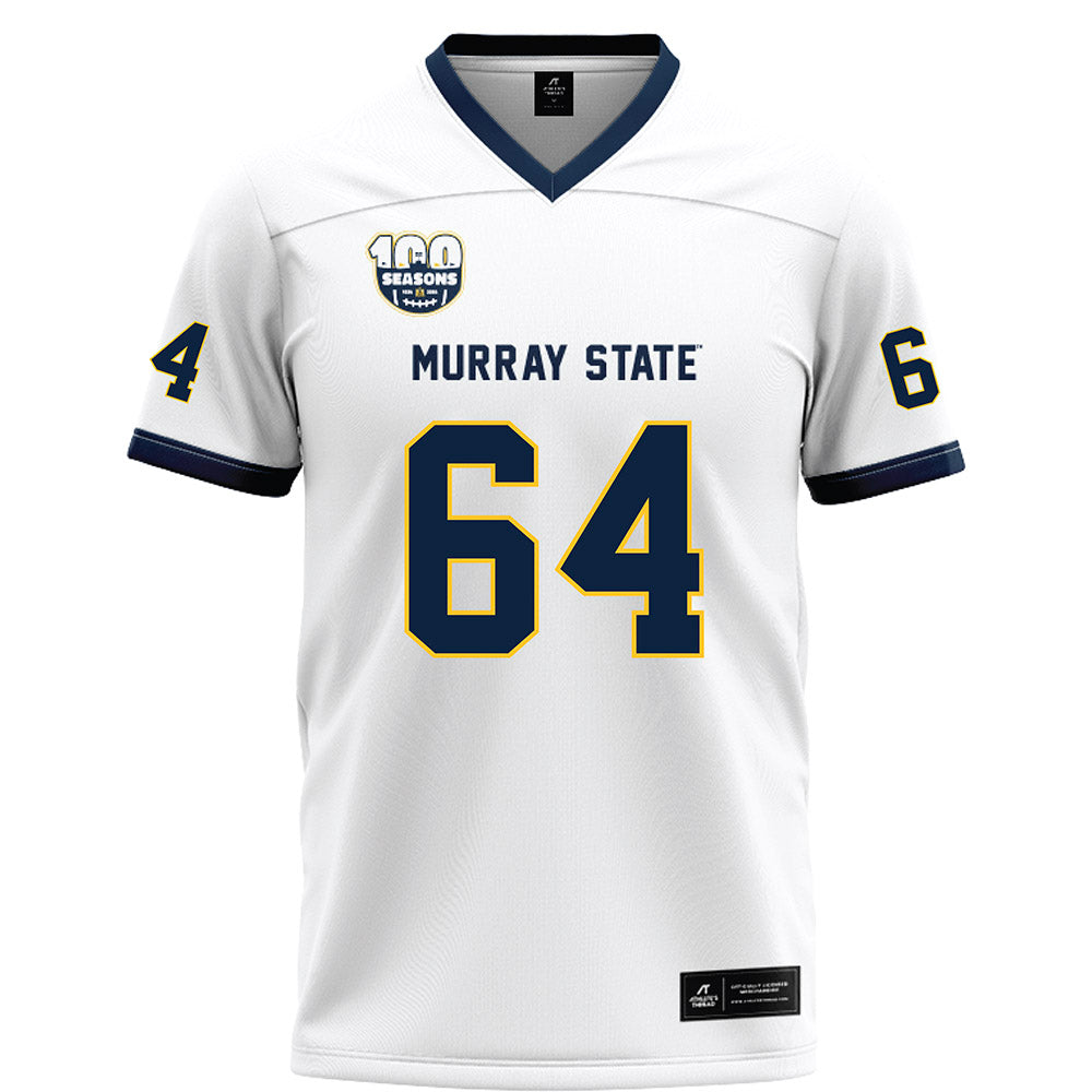 Murray State - NCAA Football : Kenneth McGill - White Football Jersey-0