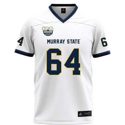 Murray State - NCAA Football : Kenneth McGill - White Football Jersey-0