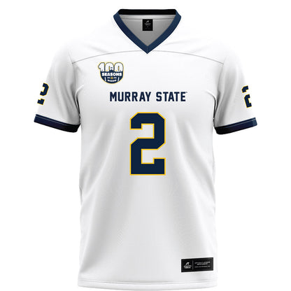 Murray State - NCAA Football : Jkalon Carter - White Football Jersey-0
