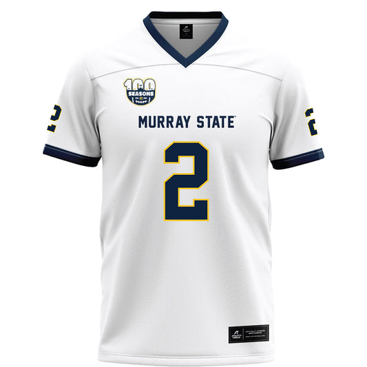 Murray State - NCAA Football : Jkalon Carter - White Football Jersey-0