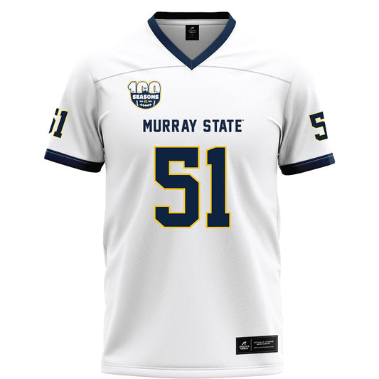Murray State - NCAA Football : zaccheous grady - White Football Jersey-0