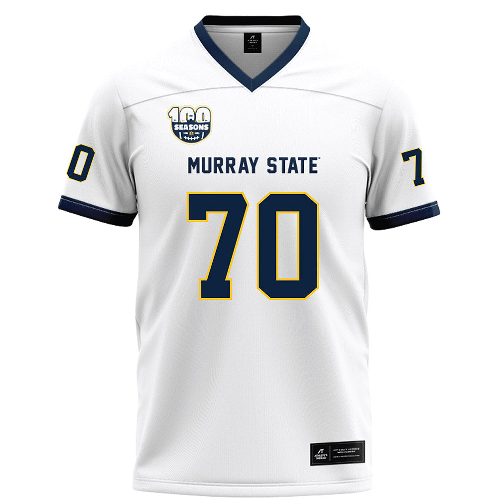 Murray State - NCAA Football : Brandon Mills - White Football Jersey-0