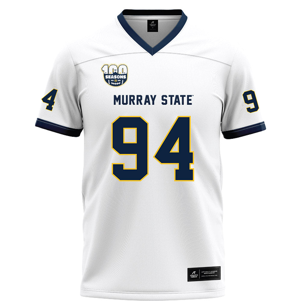 Murray State - NCAA Football : Rickshun Wilson - White Football Jersey-0