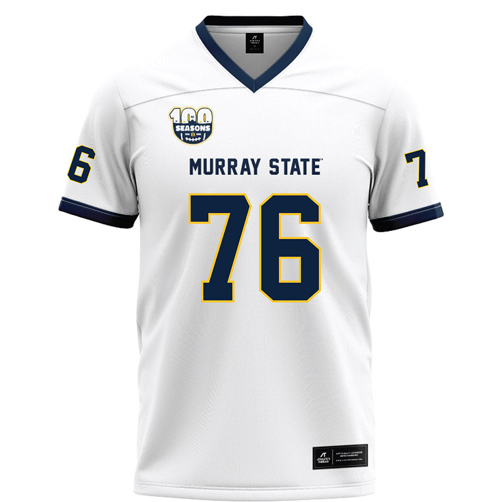 Murray State - NCAA Football : Daniel Cole - White Football Jersey-0