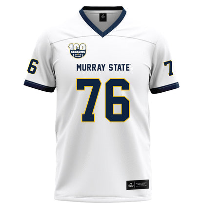 Murray State - NCAA Football : Daniel Cole - White Football Jersey-0