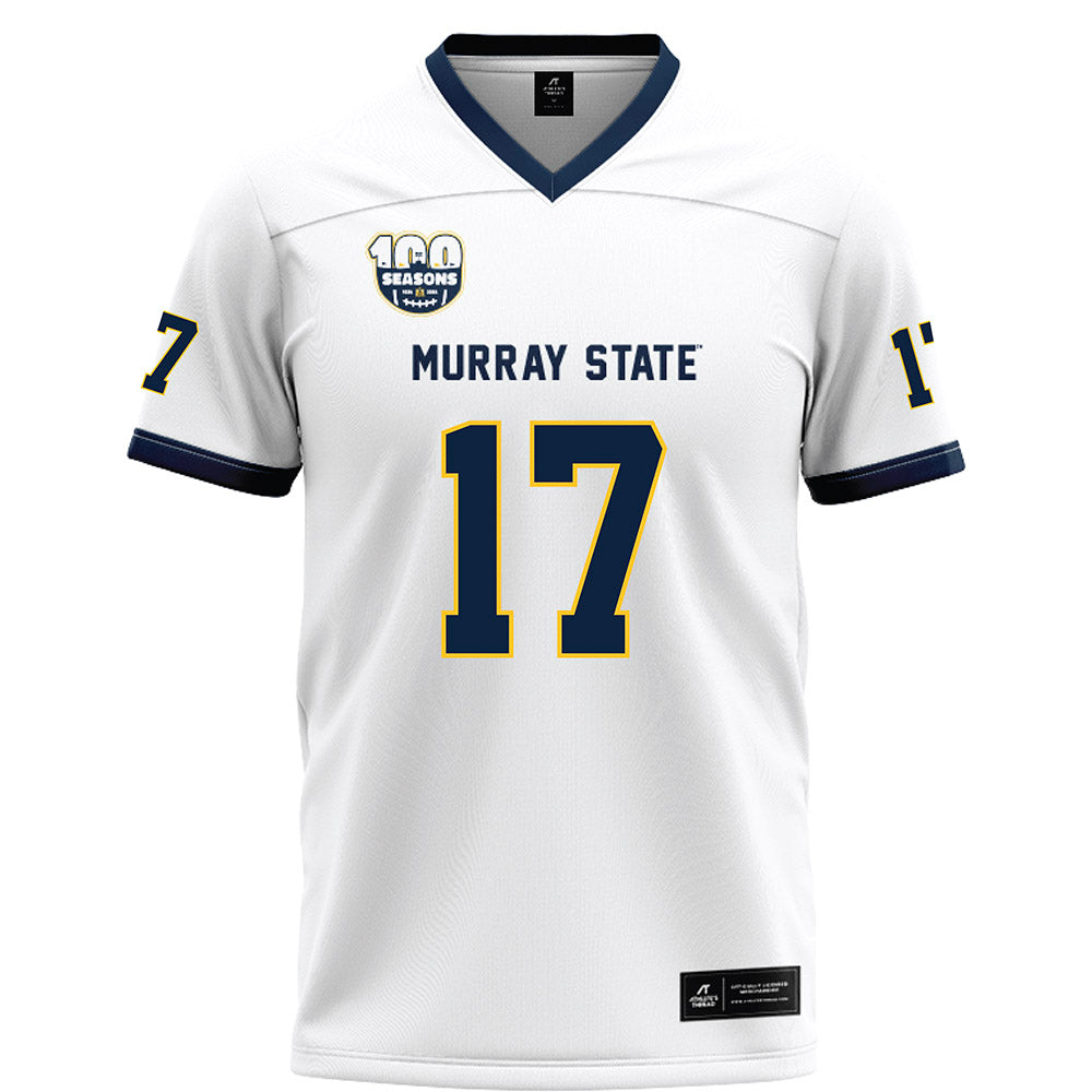 Murray State - NCAA Football : Trace Corum - White Football Jersey-0