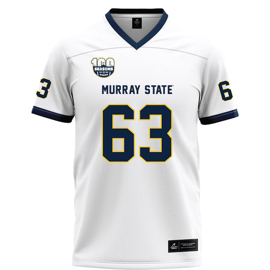Murray State - NCAA Football : Jacob Darby - White Football Jersey-0