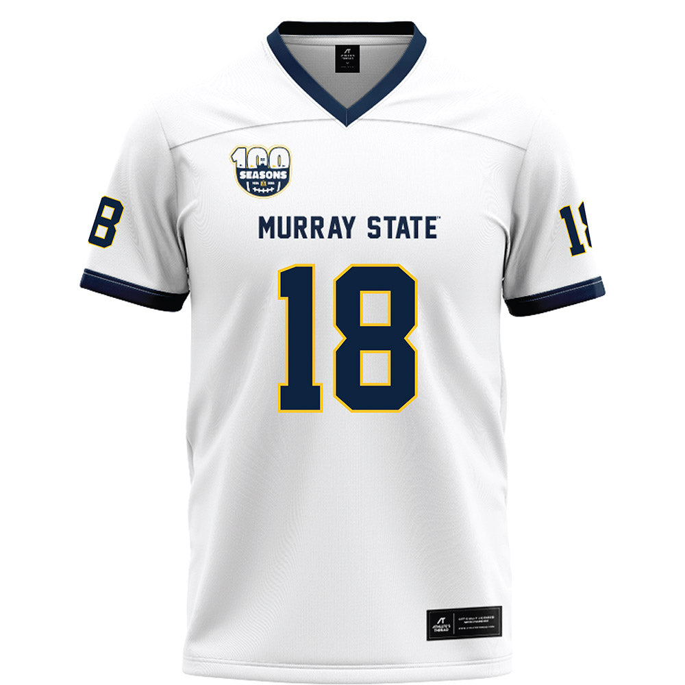 Murray State - NCAA Football : HANK LAGORCE - White Football Jersey-0