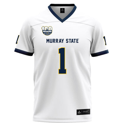 Murray State - NCAA Football : Bryan Pulley - White Football Jersey-0