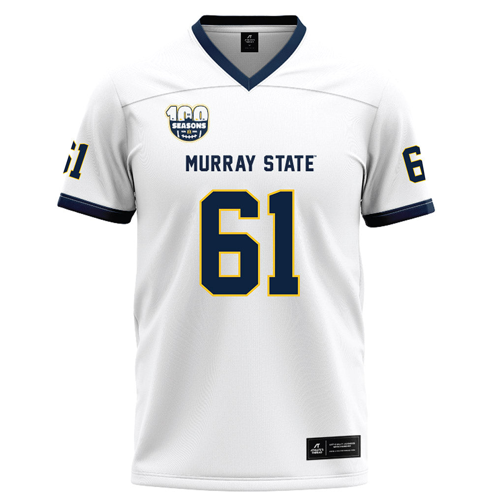 Murray State - NCAA Football : AJ Shadid - White Football Jersey-0
