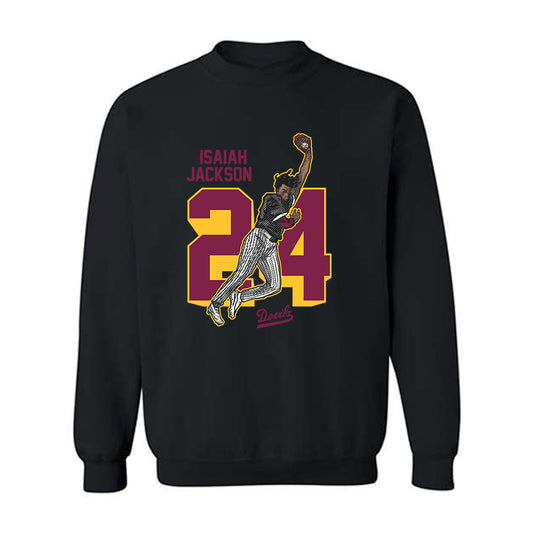 Arizona State - NCAA Baseball : Isaiah Jackson - Crewneck Sweatshirt Individual Caricature