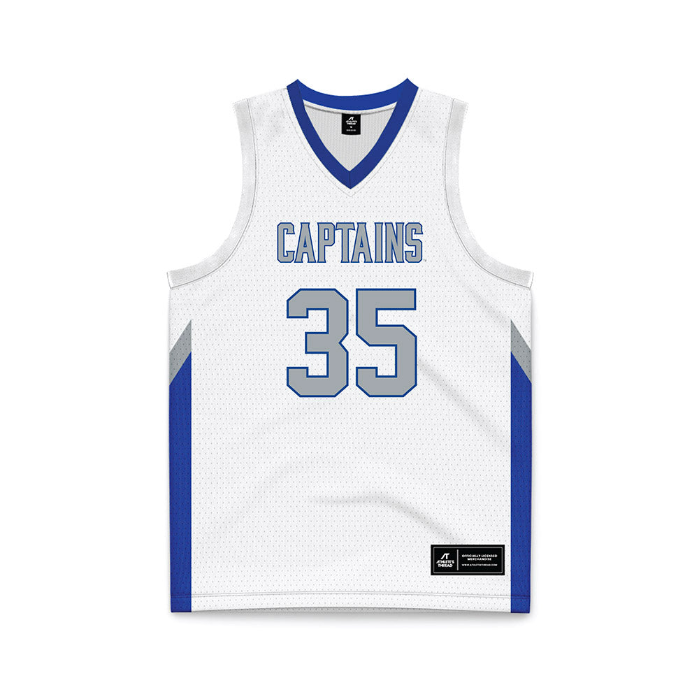 CNU - NCAA Men's Basketball : Jason Ofcarcik - White Basketball Jersey-0