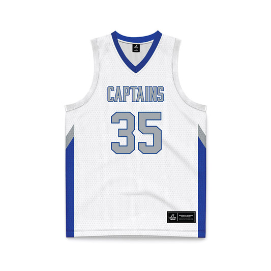 CNU - NCAA Men's Basketball : Jason Ofcarcik - White Basketball Jersey-0
