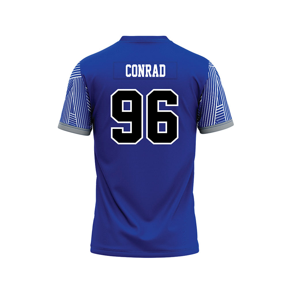 CNU - NCAA Football : Walker Conrad - Blue Football Jersey-1