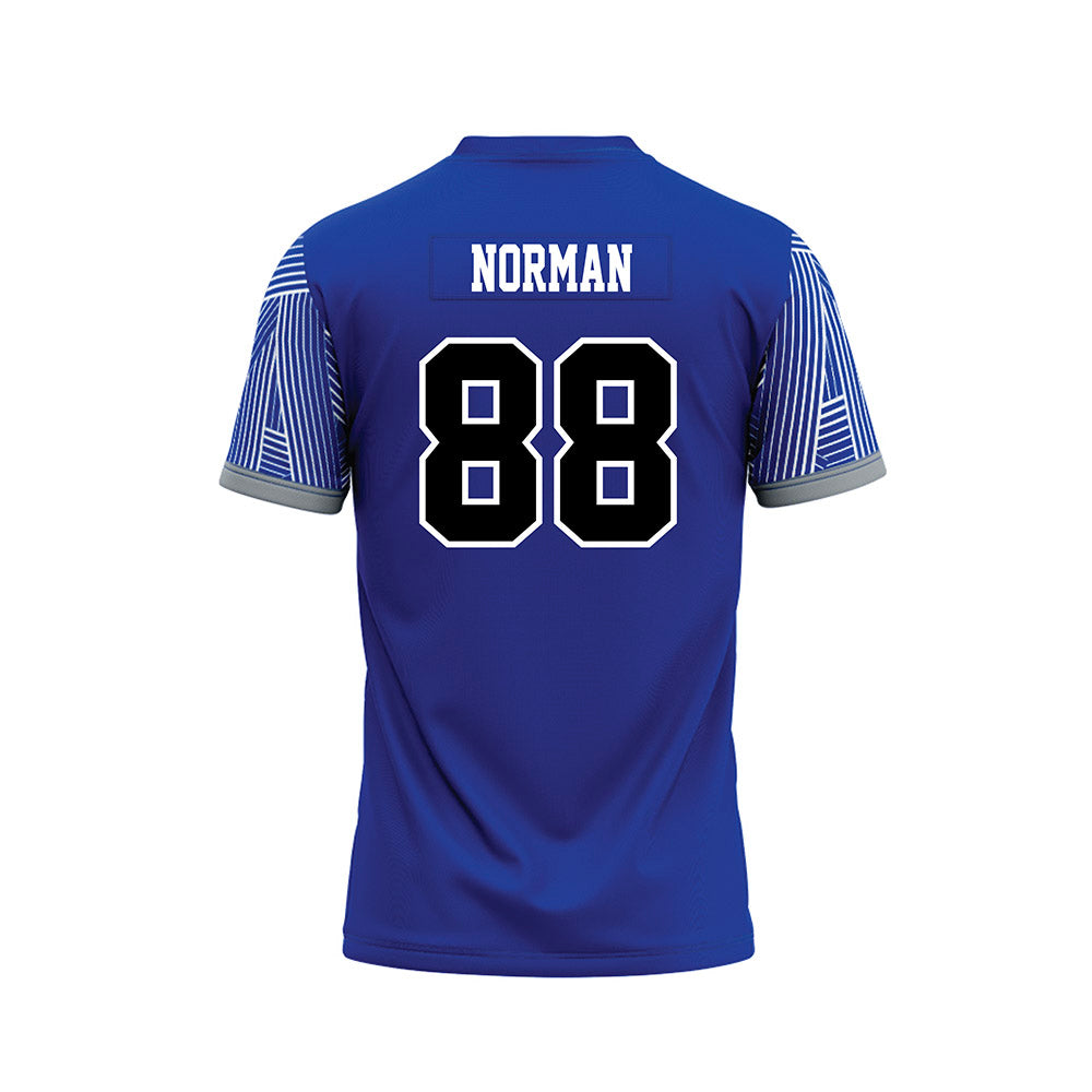 CNU - NCAA Football : Deven Norman - Blue Football Jersey-1