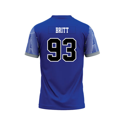 CNU - NCAA Football : Jaylen Britt - Blue Football Jersey-1