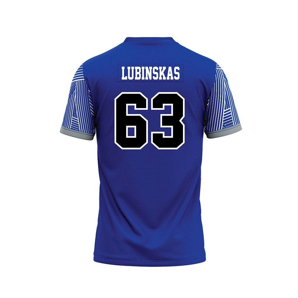 CNU - NCAA Football : Joe Lubinskas - Blue Football Jersey-1