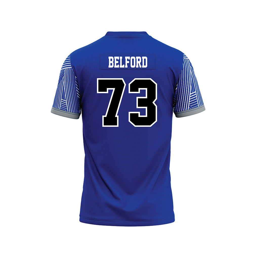 CNU - NCAA Football : Andrew Belford - Blue Football Jersey-1