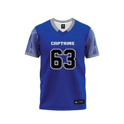 CNU - NCAA Football : Joe Lubinskas - Blue Football Jersey-0