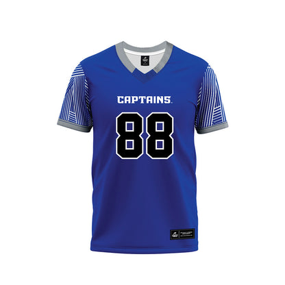 CNU - NCAA Football : Deven Norman - Blue Football Jersey-0