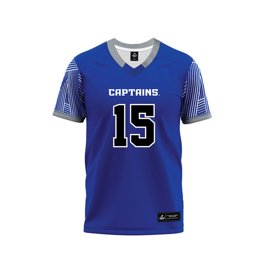 CNU - NCAA Football : Cooper Meads - Blue Football Jersey-0