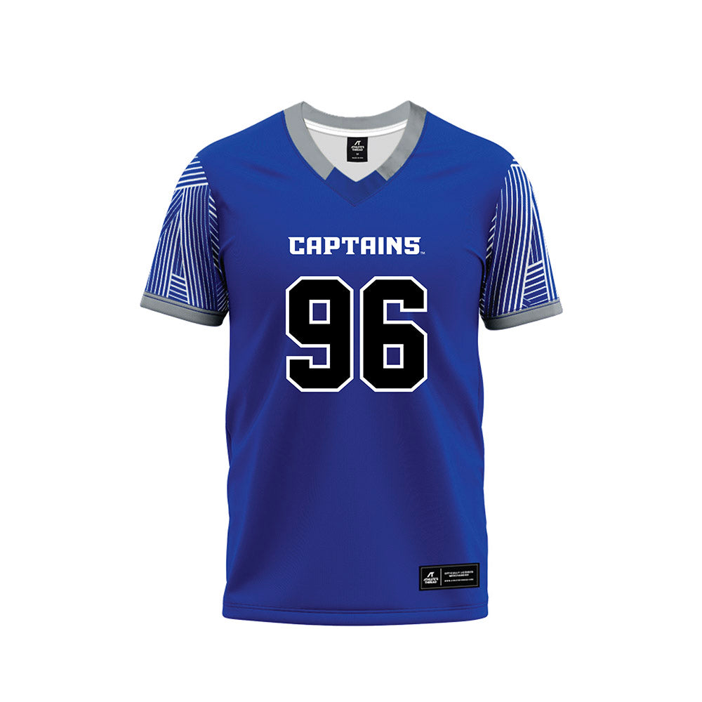 CNU - NCAA Football : Walker Conrad - Blue Football Jersey-0