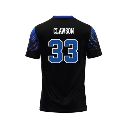 CNU - NCAA Football : Charlie Clawson - Black Football Jersey-1