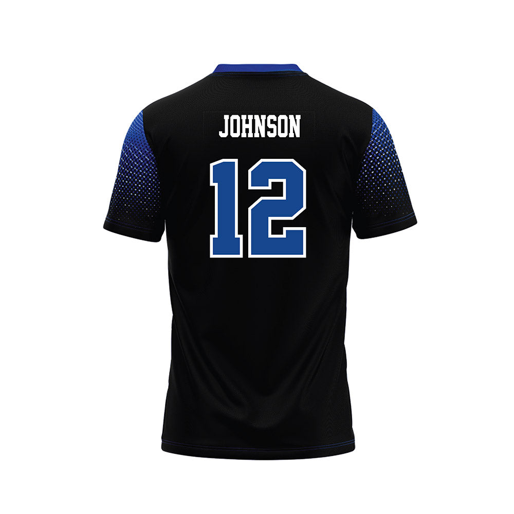 CNU - NCAA Football : Tahir Johnson - Black Football Jersey-1