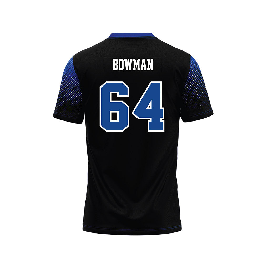 CNU - NCAA Football : Easton Bowman - Black Football Jersey-1