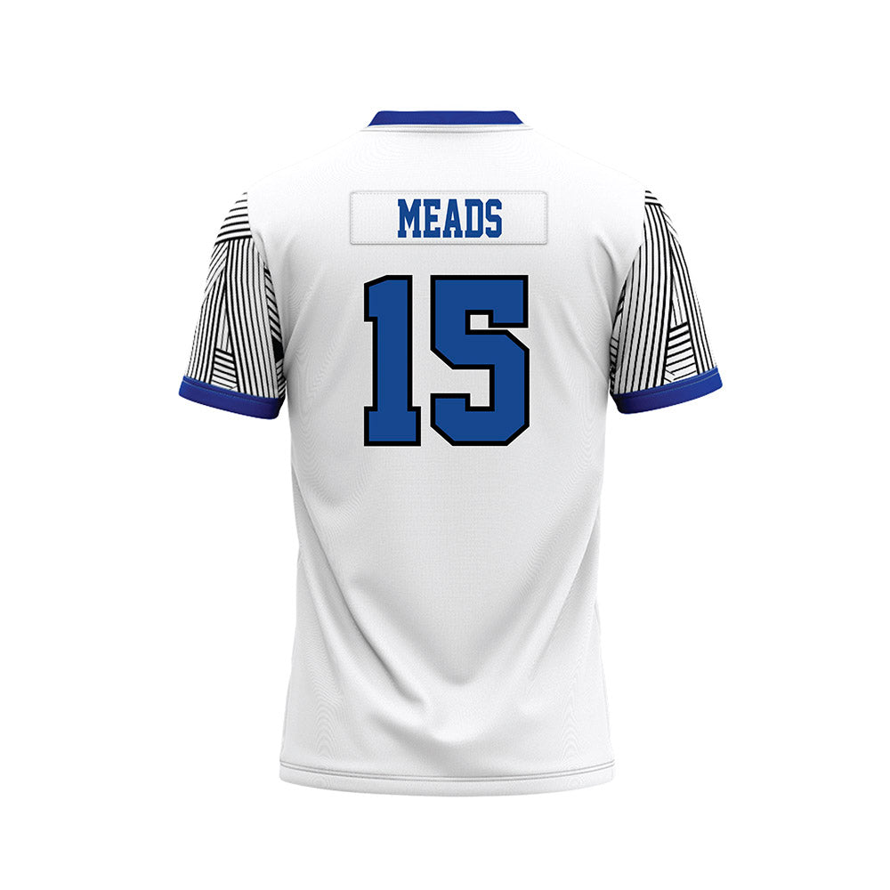 CNU - NCAA Football : Cooper Meads - White Football Jersey-1