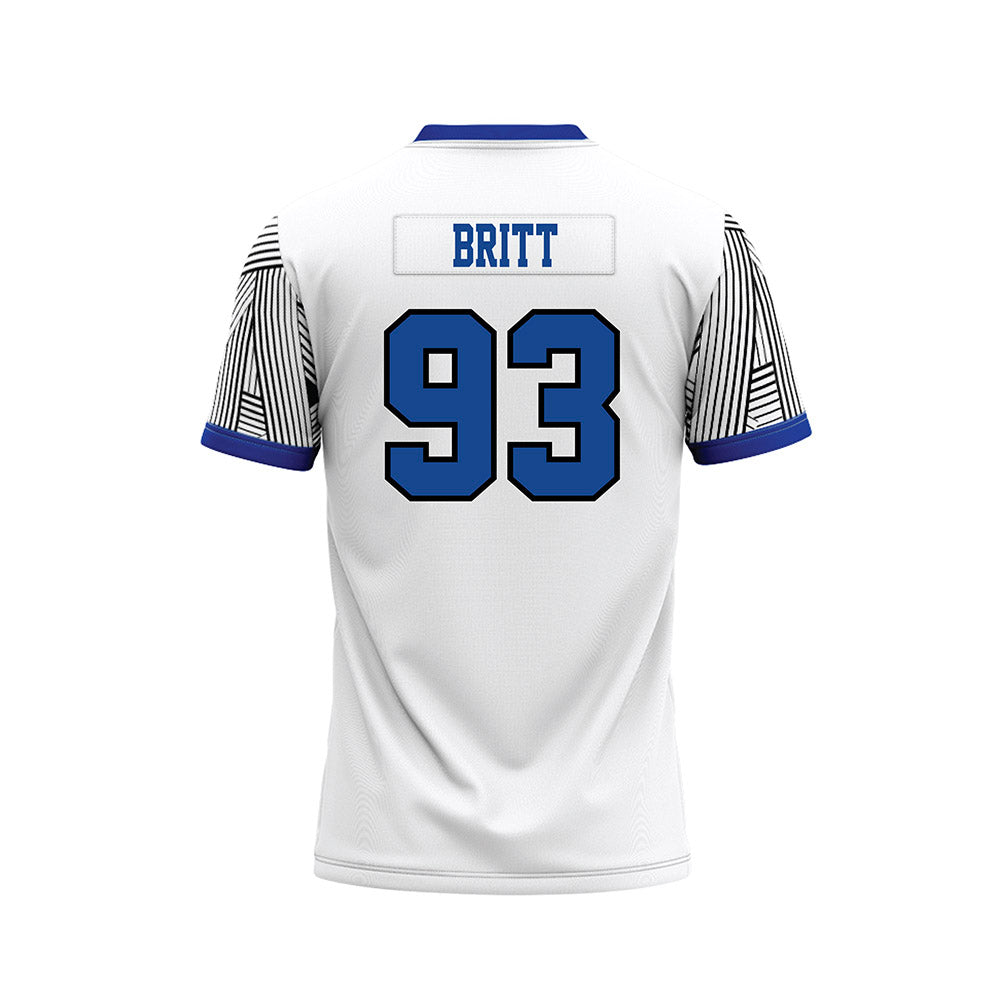 CNU - NCAA Football : Jaylen Britt - White Football Jersey-1