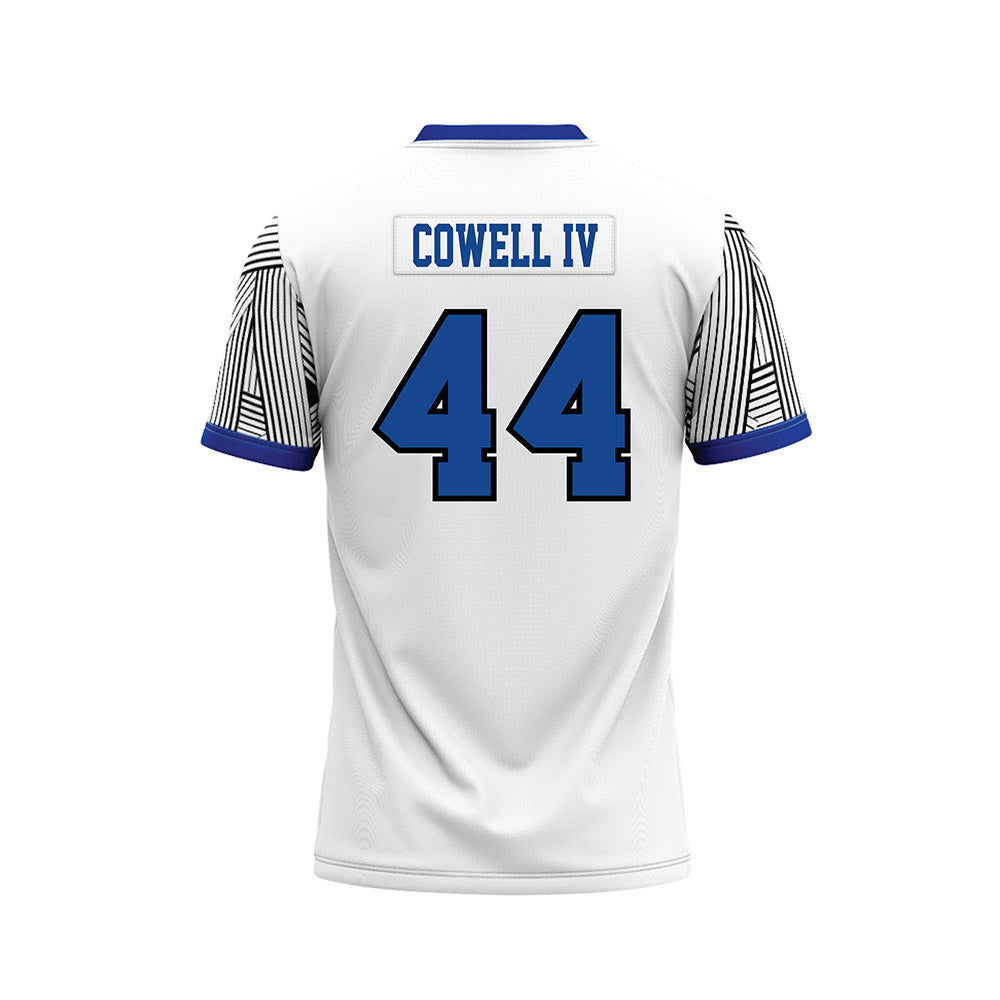 CNU - NCAA Football : Fred Cowell IV - White Football Jersey-1