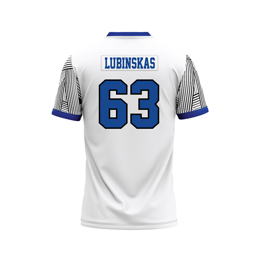 CNU - NCAA Football : Joe Lubinskas - White Football Jersey-1