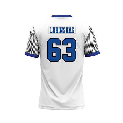 CNU - NCAA Football : Joe Lubinskas - White Football Jersey-1