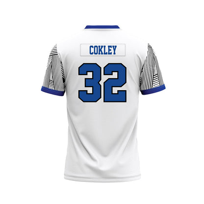 CNU - NCAA Football : Jordan Cokley - White Football Jersey-1