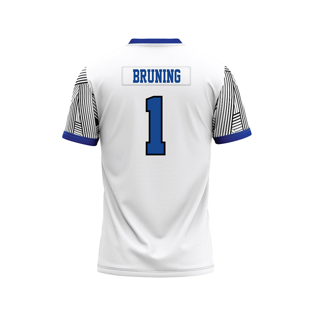 CNU - NCAA Football : Masi Bruning - White Football Jersey-1