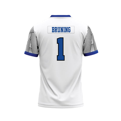CNU - NCAA Football : Masi Bruning - White Football Jersey-1