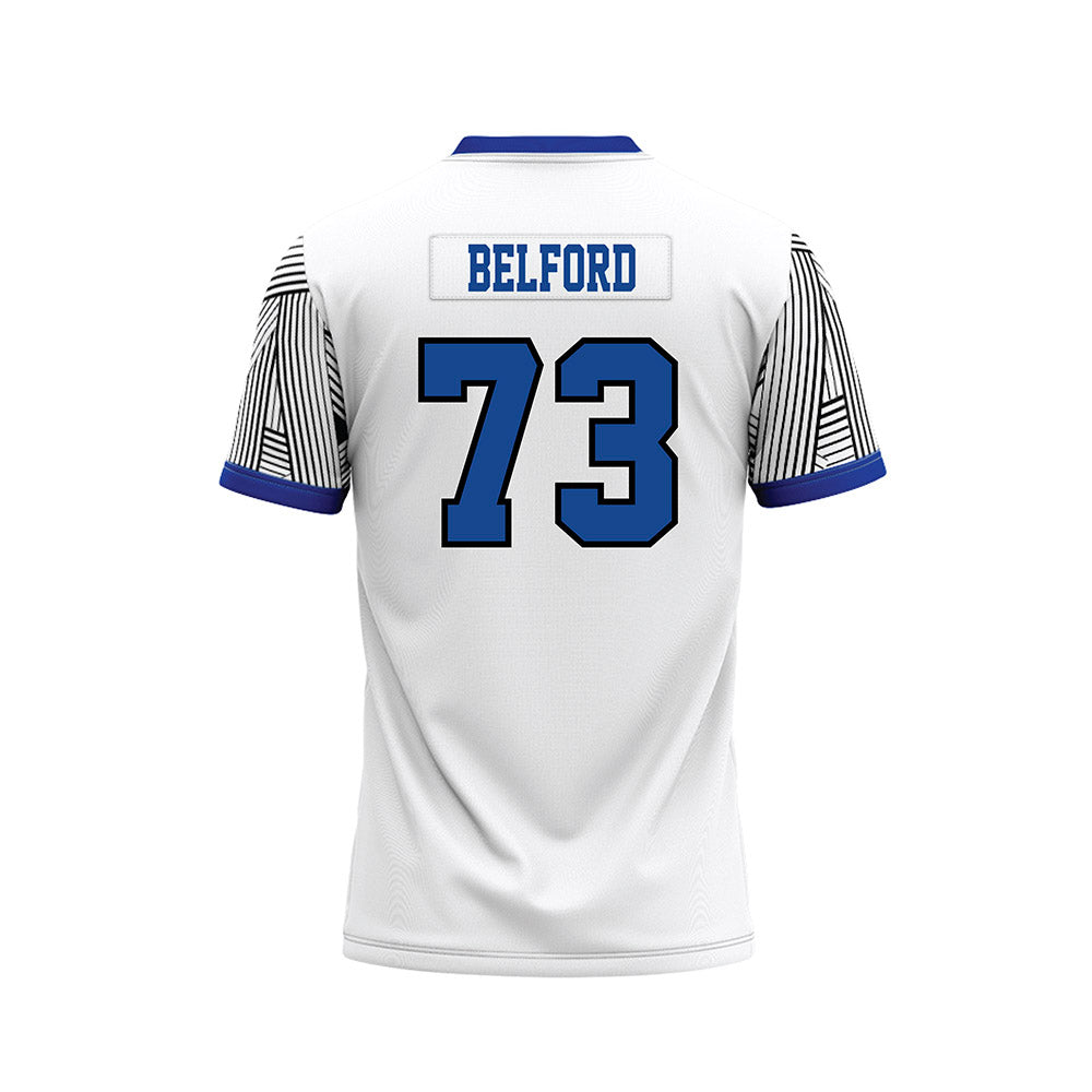 CNU - NCAA Football : Andrew Belford - White Football Jersey-1