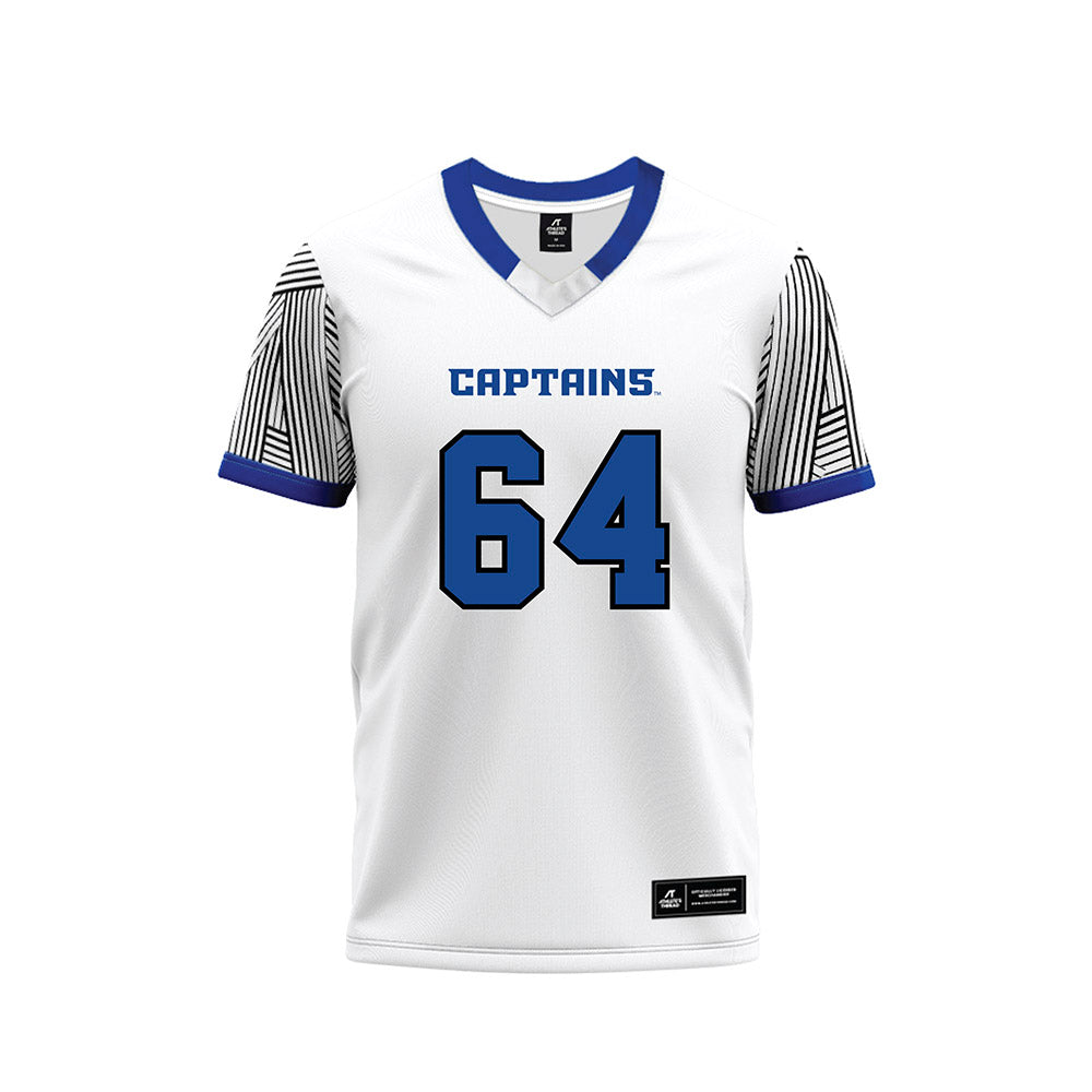 CNU - NCAA Football : Easton Bowman - White Football Jersey-0