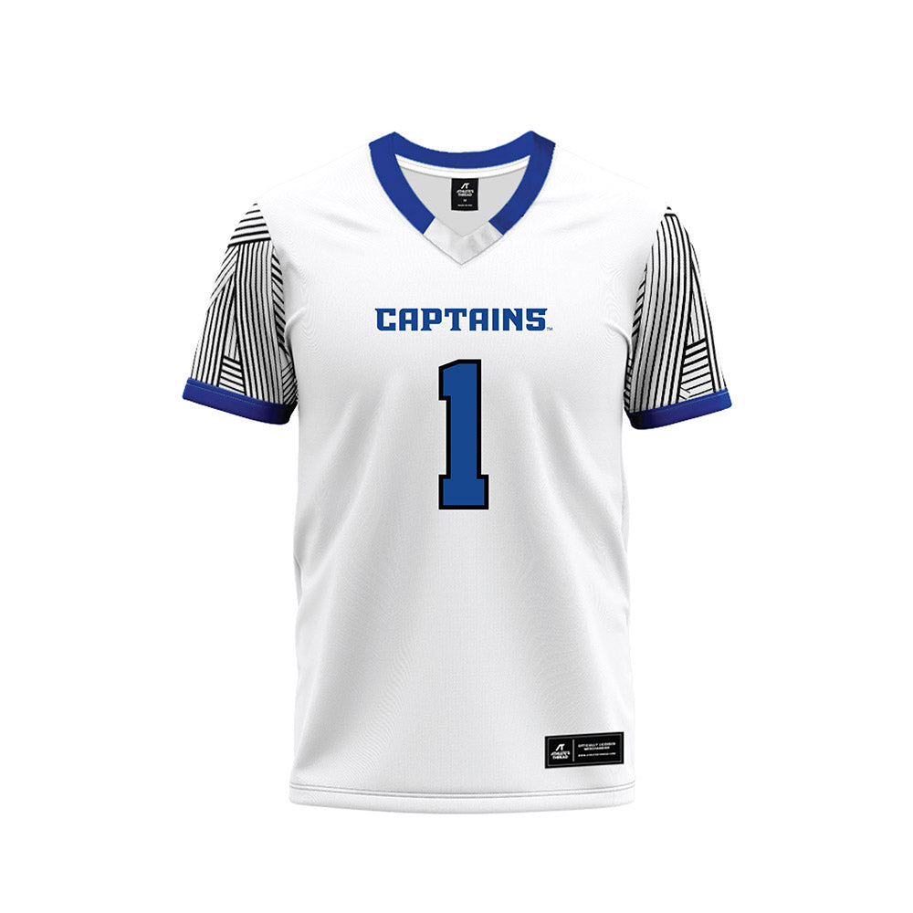 CNU - NCAA Football : Masi Bruning - White Football Jersey-0