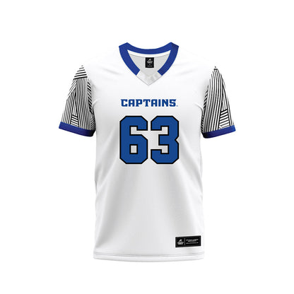 CNU - NCAA Football : Joe Lubinskas - White Football Jersey-0
