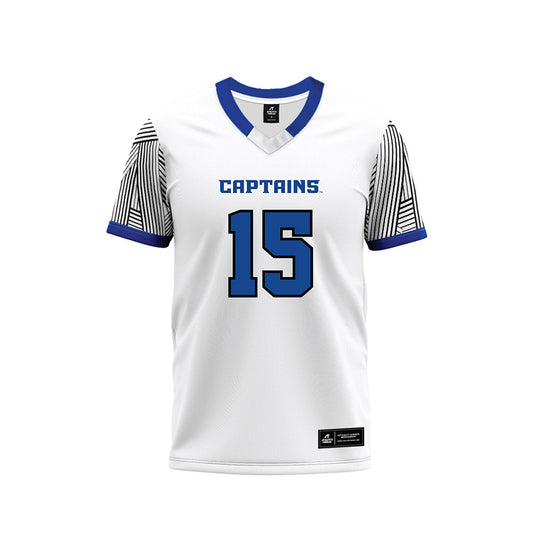 CNU - NCAA Football : Cooper Meads - White Football Jersey-0