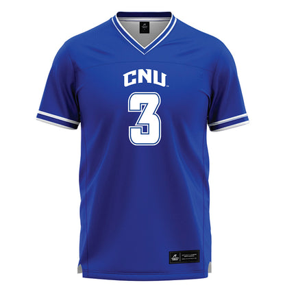 CNU - NCAA Men's Lacrosse : Jayden Hardnett - Blue Lacrosse Jersey