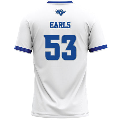 CNU - NCAA Men's Lacrosse : James Earls - White Lacrosse Jersey -1
