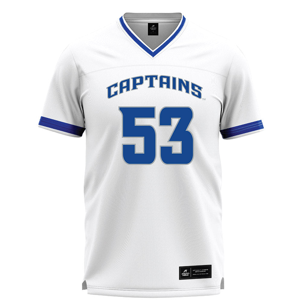 CNU - NCAA Men's Lacrosse : James Earls - White Lacrosse Jersey -0