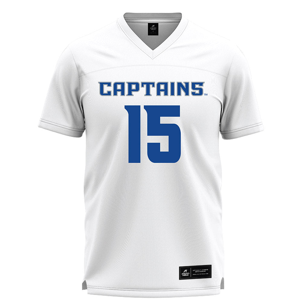 CNU - NCAA Women's Lacrosse : Maura Farrell - White Lacrosse Jersey -0